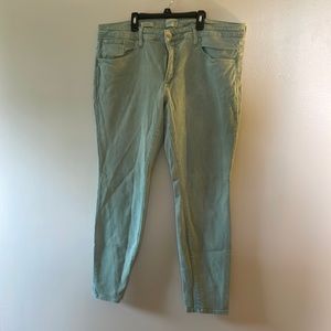 Universal Thread Green stretch denim.